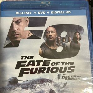 The Fate of the Furious Blu-ray, 2017 New Sealed, Vin Diesel, The Rock
